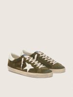 Men's Super-Star in olive-green suede with white leather star - Image 2