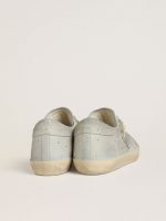 Women's Super-Star LTD in platinum suede and Swarovski crystals with platinum suede star - Image 4