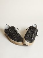 V-Star sneakers in midnight-blue denim with black leather star and toe - Image 2
