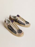 Men's Stardan in nappa and mesh with leopard-print pony skin heel tab - Image 2