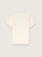 Kids' T-shirt in white cotton jersey with green logo - Image 2