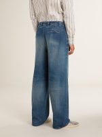Men's denim chinos with distressed details - Image 4