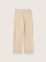 Women's beige viscose pants - Image 2