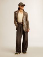 Women's houndstooth jacket with all-over sequin embroidery - Image 7
