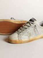 Women's Super-Star in aged white nubuck with Swarovski crystals - Image 3