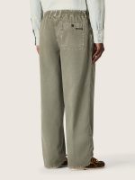 Men's cargo pants in smoky green cotton twill - Image 6