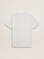 Men's white cotton T-shirt with green print - Image 6