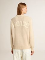 Women's beige sweater with 'Golden' lettering on the back - Image 4