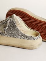 Women's Space-Star Sabot in glitter with ice-gray star and tab - Image 4