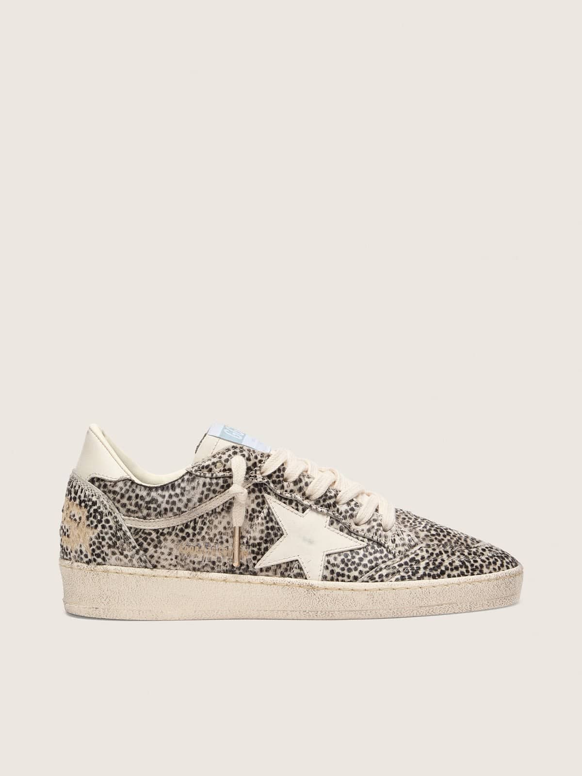 8e2198fd2f6c249aceb250ebb69c7e942a057f97df9da4844c3018e4871283fb Women's Ball Star LTD in leopard pony skin with cream leather star - Image 1