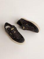 Women's Soul Star in black sequins with black suede heel tab - Image 2
