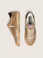 Men's Super-Star LTD in tobacco suede with black star and animal-print heel - Image 3