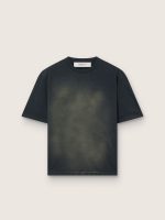 Unisex T-shirt in black cotton jersey with embroidered logo