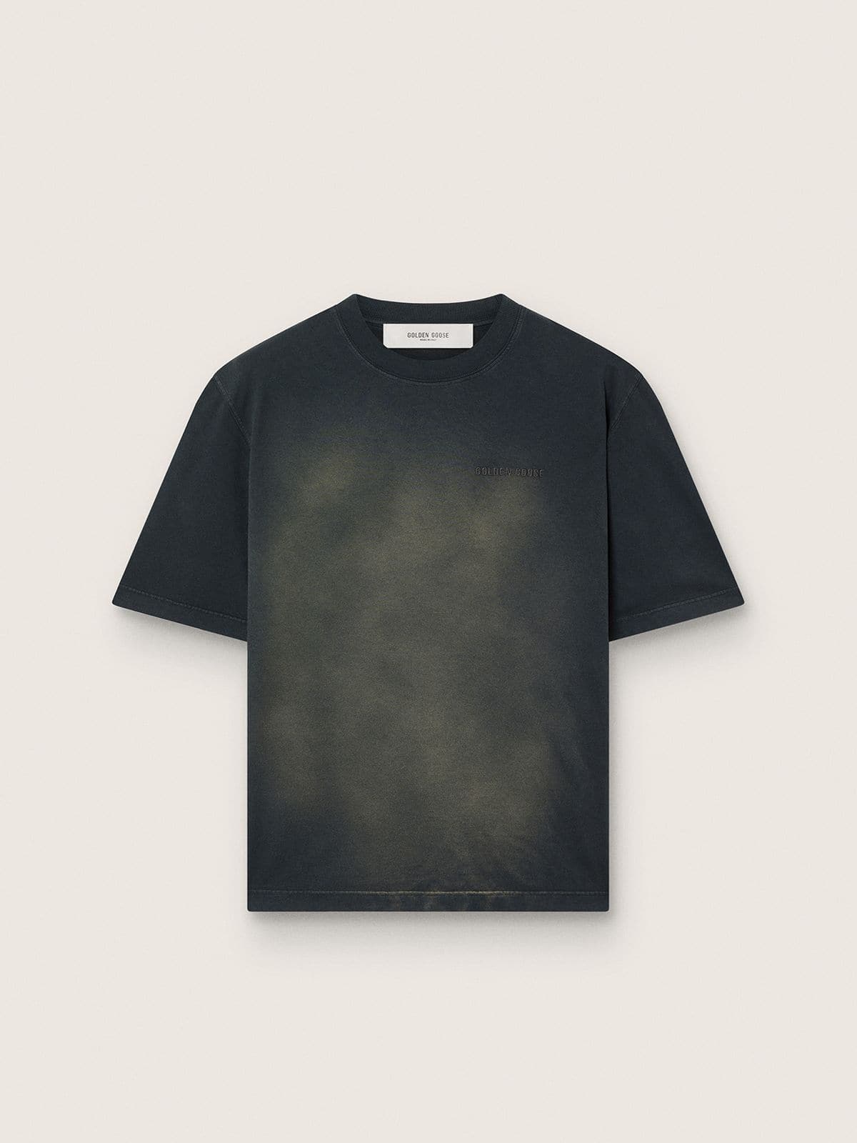 8fe4de2c9a9831f7c6286aef8feab2e632f1dbe6dea0ca8a2881d136d98bf65c Unisex T-shirt in black cotton jersey with embroidered logo - Image 1