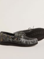 Cruise Teen loafer in distressed-effect black leather - Image 3
