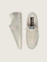 Women's Super-Star in light gray suede with white leather star - Image 3