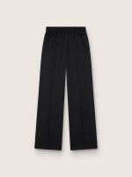 Women's black lightweight wool joggers