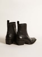 Women's Debbie boots in black leather - Image 5