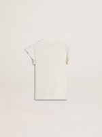 Girls' T-shirt with ruffled sleeves with lettering and embroidery - Image 6