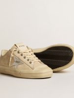 Women's V-Star in pearl suede with silver metallic leather star - Image 4