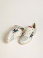 Men's Ball Star in gray suede with blue nubuck star and laminated leather heel tab - Image 2