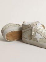 Mid Star in light gray suede with white leather star - Image 3