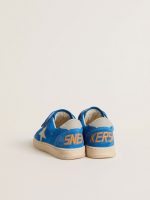 Young Ball Star in light blue suede with gray nubuck star and heel tab - Image 4