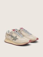 Men's Marathon with beige nylon upper and gray star - Image 2