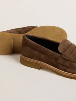 Women's Jerry loafer in dove-gray suede - Image 4