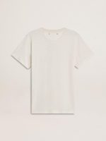 Women's white T-shirt with print on the front - Image 6