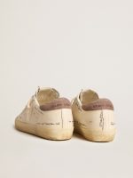 Women's Super-Star in nappa leather with perforated star and suede heel tab - Image 4