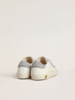 Junior Old School with silver Swarovski crystal heel tab and straps - Image 4