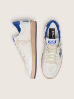 Men's Ball Star Wishes in white nappa leather with a bright blue star and heel tab - Image 3