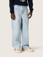 Golden boys' jeans in light blue denim with an embroidered logo - Image 5