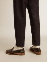 Men's Jerry loafer in black leather - Image 3