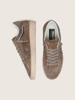 Women's Ball Star in brown suede with brown Swarovski star - Image 3