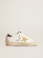Hi Star with Swarovski crystal star and silver leather heel tab