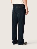 Men's slim-fit jeans in dark indigo stretch denim - Image 6