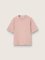 Powder-pink T-shirt with reverse logo on the back - Jersey Capsule