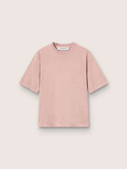 Powder-pink T-shirt with reverse logo on the back - Jersey Capsule