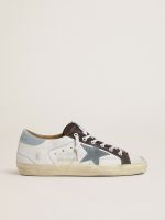 Women's LTD Super-Star with light blue suede star and light blue canvas heel tab