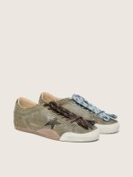 Women's True-Star in olive suede with gold star - Image 2