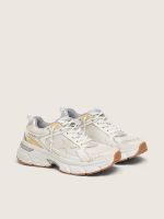 Men's Lightstar in white leather and mesh with worn-white star - Image 2