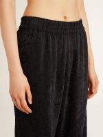 Women's black joggers with a tone-on-tone toile de jouy print - Image 5