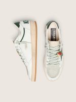 Women's Ball Star LTD in white leather with green star and Skins - Image 4