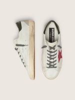 Men's Super-Star with red suede star and green leather heel tab - Image 4