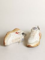 Men's Running Sole with leather star and heel tab with red print - Image 2