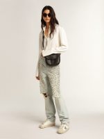 Women's Hi Star with silver glitter star and dove-gray nubuck heel tab - Image 3