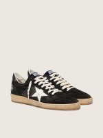 Men's Ball Star in black suede with white leather star - Image 2