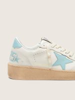 Women's Ball Star in white leather with light blue star - Image 4